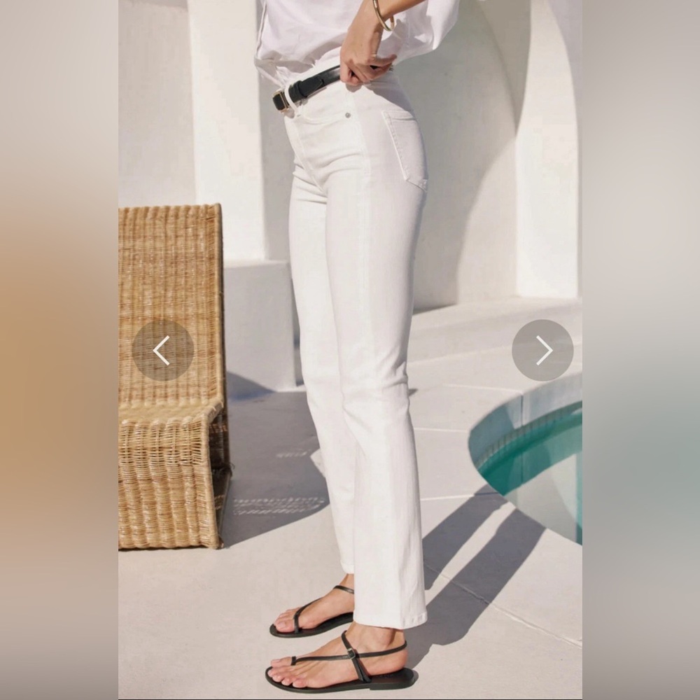 NWOT AYR The Pop In Salt Water Straight Ankle Jeans Size 30 - Picture 3 of 13